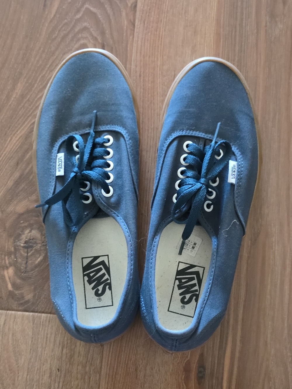 Vans Canvas Lace-Up Sneakers in Navy Men Size 8.5, Women Size 10